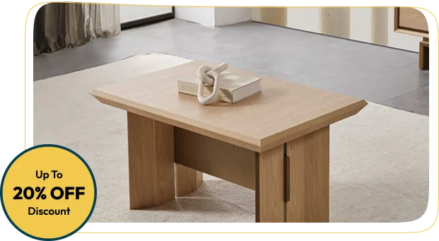 Finished classic table in living room
