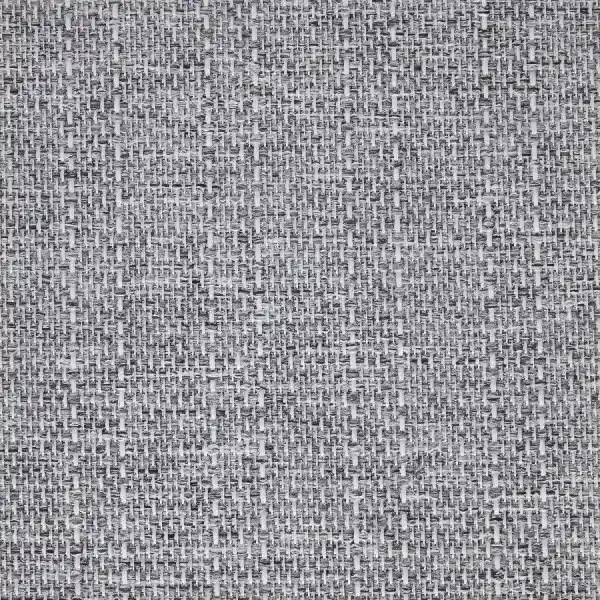 Grey woven upholstery fabric.