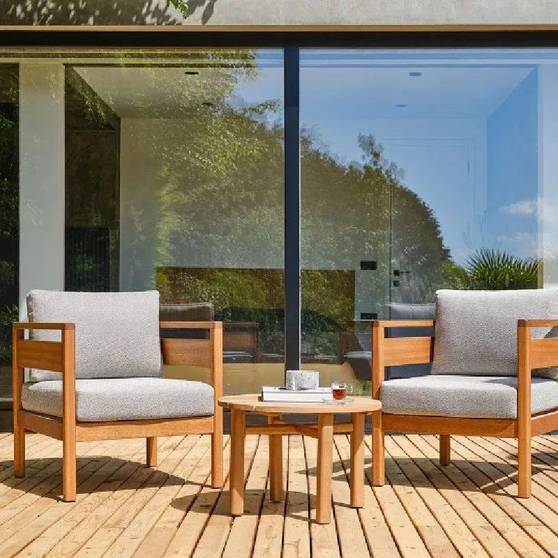 Outdoor Upholstery with light gray Sunbrella upholstery.