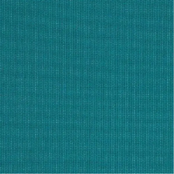 turquoise sunbrella fabric with a textured basketweave pattern