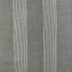 Close up texture shot of grey striped woven upholstery fabric