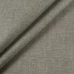 Close up texture shot of woven grey upholstery fabric swatch