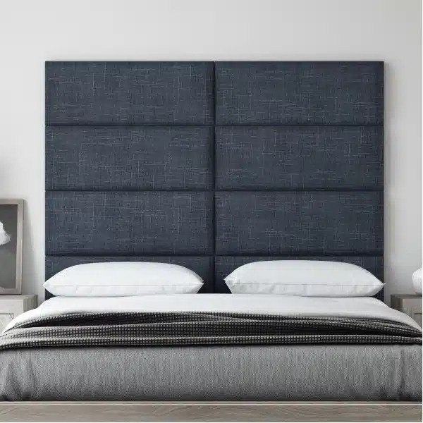 Dark-Blue-Color-Headboard-Upholstery