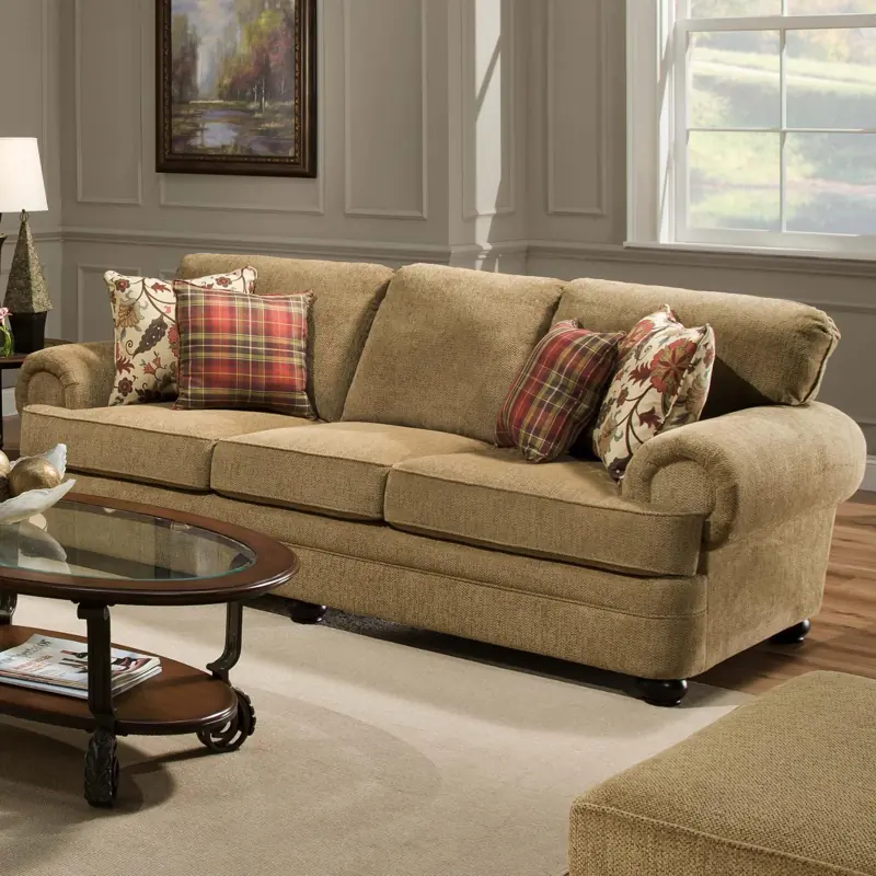 Grey tufted sofa upholstery fabric for modern living room