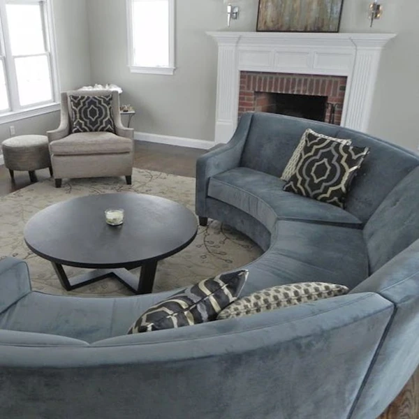 Round Shape Sofa Upholstery